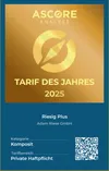 Siegel Tarif des Jahres 2025 Riesig Plus Ascore