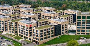 Der W&W-Campus in Kornwestheim von oben.
