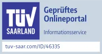 Zertifikat TÜV Saarland ID 46335