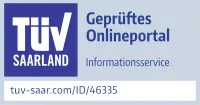 Zertifikat TÜV Saarland ID 46335