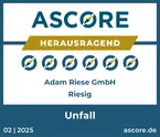 Siegel Unfallversicherung Riesig Herausragend Ascore